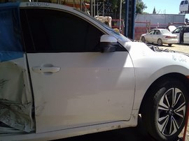 2016 HONDA CIVIC, WHITE, EX-L, 1.5L, TURBO,  A25110